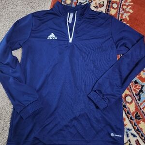 Adidas Blue Quarter-Zip Pullover